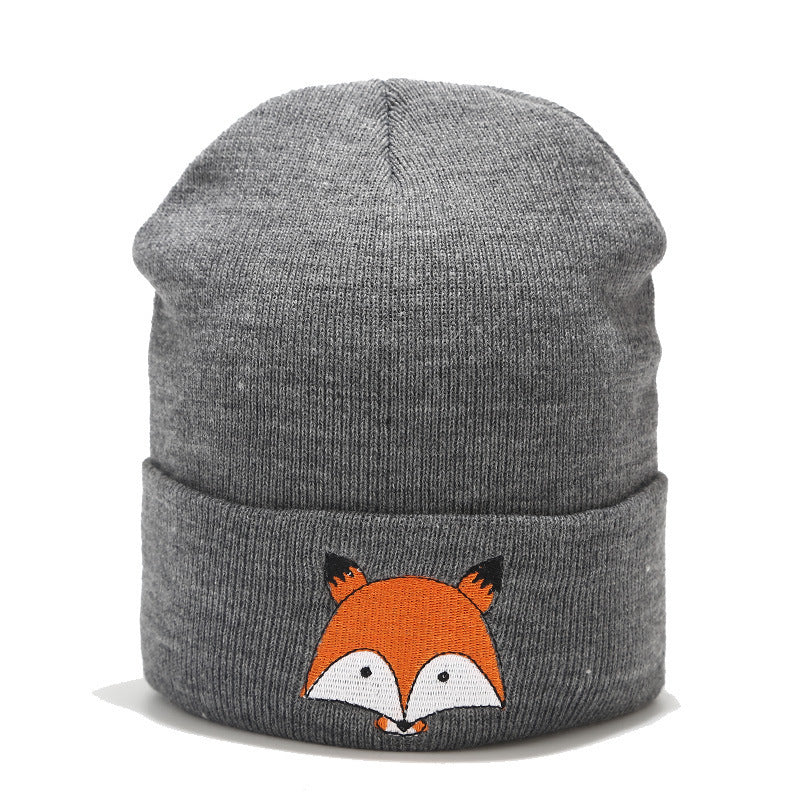 Embroidered Wool Cap