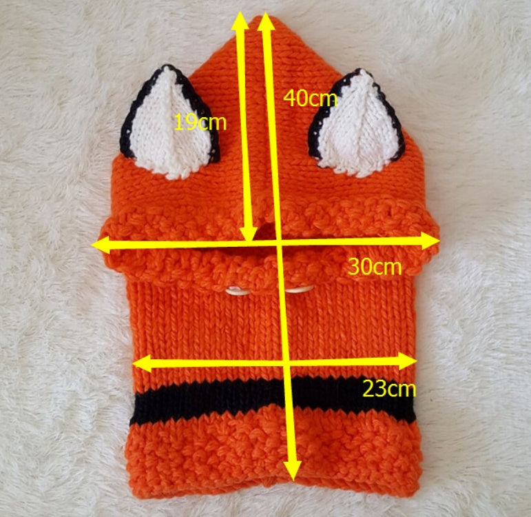 Beautiful Hand-Knitted Warm Earmuffs Cape Caps