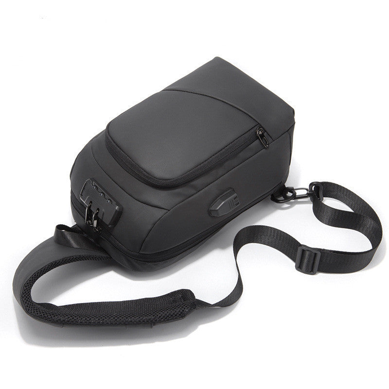 Anti-theft Lock Chest Bag-  Men Shoulder Bags USB Charging Crossbody Bags Summer Short Trip Travel Messengers Bag Unisex