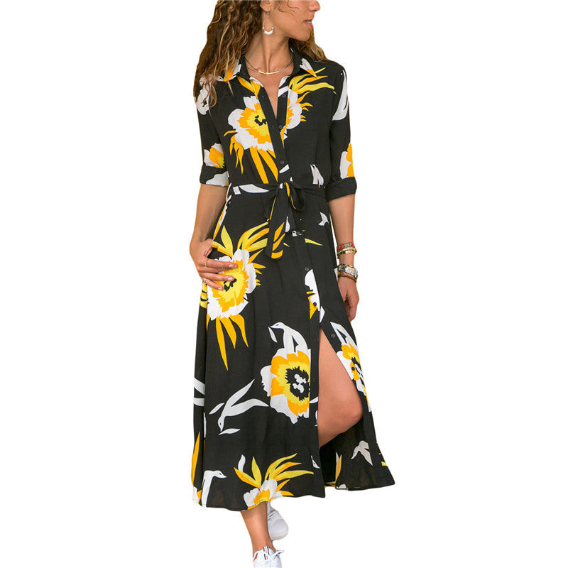 Classic Madrid Vintage Chiffon Dress