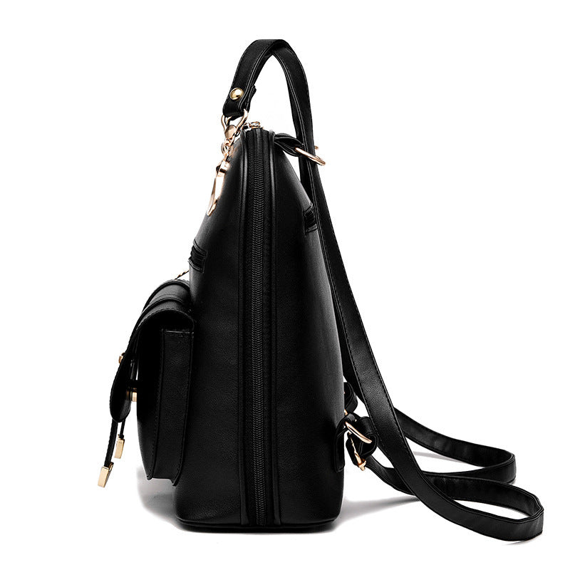Female Bag - fashion leather dual-use backpack