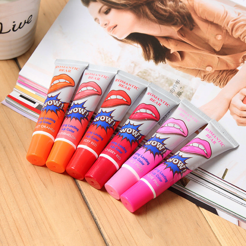 Amazing 6 Colors Peel Off Liquid Lipstick - Waterproof Long Lasting Lip Gloss Mask Moisturizer Makeup