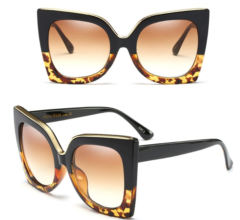 Women's Vintage Cat Eye Sunglasses – Gradient Lens Retro Fashion Shades