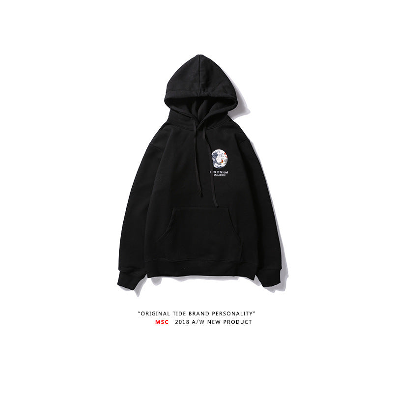 Street Retro Casual Hooded Sweater