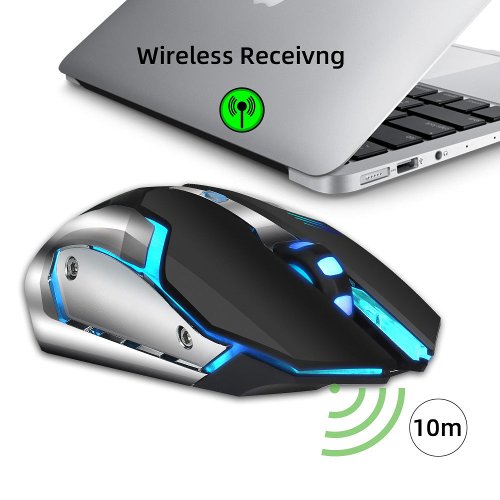 HXSJ New Wireless Mouse - 2.4GPI Gaming Mouse Glowing Mouse