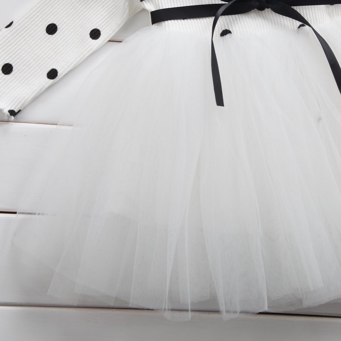 Baby Girls Long Sleeve Tutu Lace Dresses - Birthday Party Clothes Christening Gown Casual Wear