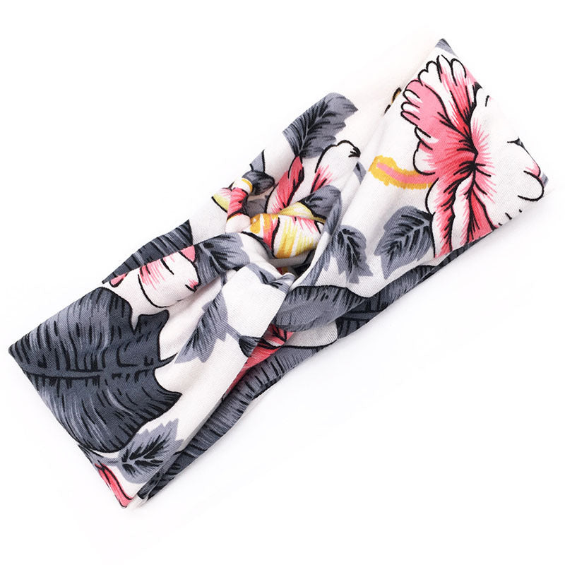 Floral cross hair band - JumoShop