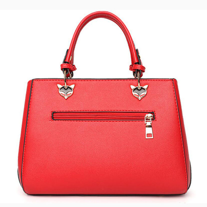 Women Hairball Ornaments - Totes Patchwork Handbag