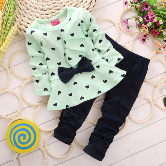 Love Bow Girl 2 Piece Set