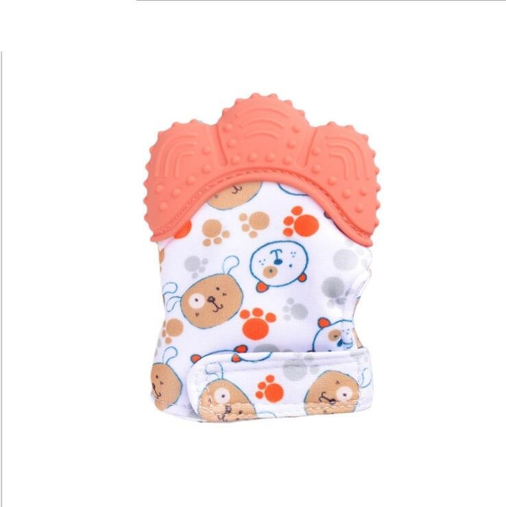 Baby Teether Anti-Bite Silicone Molar Gloves -  children's sound toys