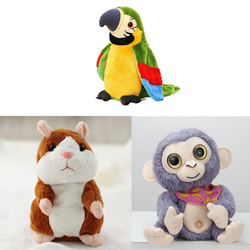 Electric Talking Parrot Plush Toy - Cute Speaking Record Repeats