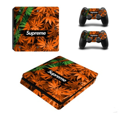 PS4 Slim Game Machine Sticker Protection Film - PVC material does not play air bubble belt breathable slot
