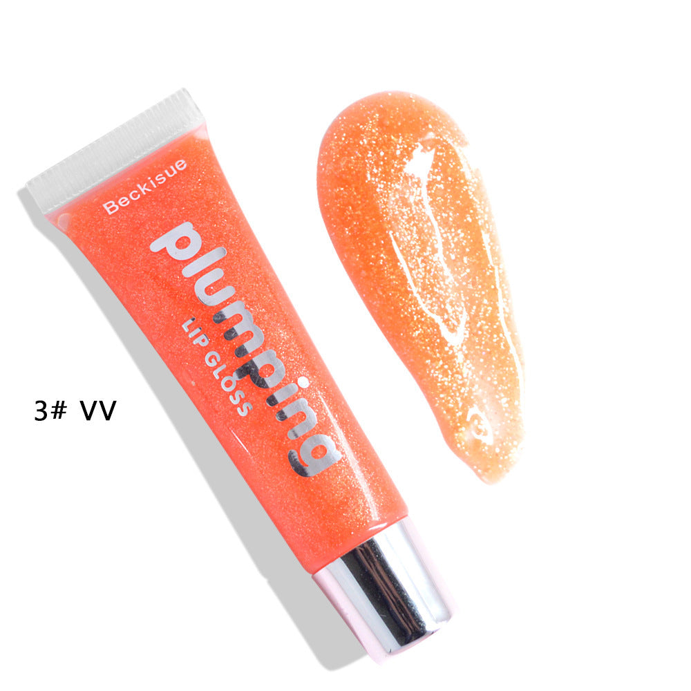 Wet Cherry Plumping Lip gloss - Lip Plumper Makeup Big Lip Gloss Moisturizer Plump Volume Shiny Vitamin E Mineral Oil