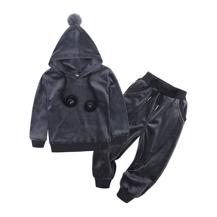 Children's Gold Velvet Suit