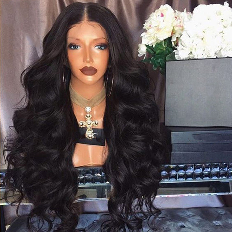 Mid-section Big Wave Long Curly Wig