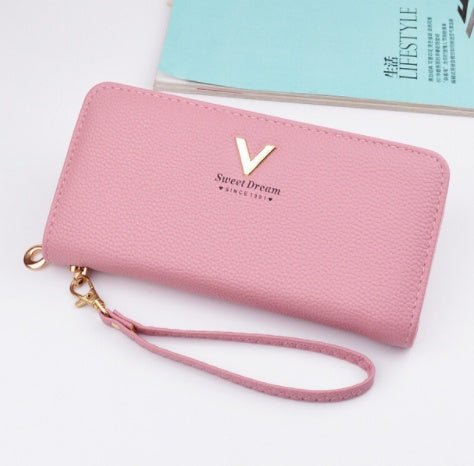 Leather Wallets - Women's Purses Zipper Long