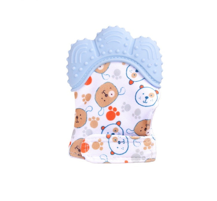 Baby Teether Anti-Bite Silicone Molar Gloves -  children's sound toys