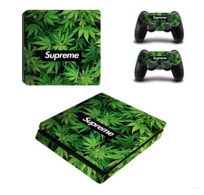 PS4 Slim Game Machine Sticker Protection Film - PVC material does not play air bubble belt breathable slot