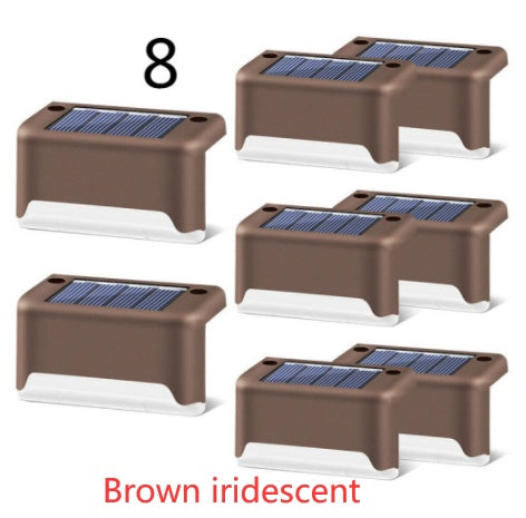 New Upgrade Waterproof LED Solar Fence Lamp - Solar Deck Lights Solar Step Light Outdoor For Patio Stairs Garden Pathway Step Yard