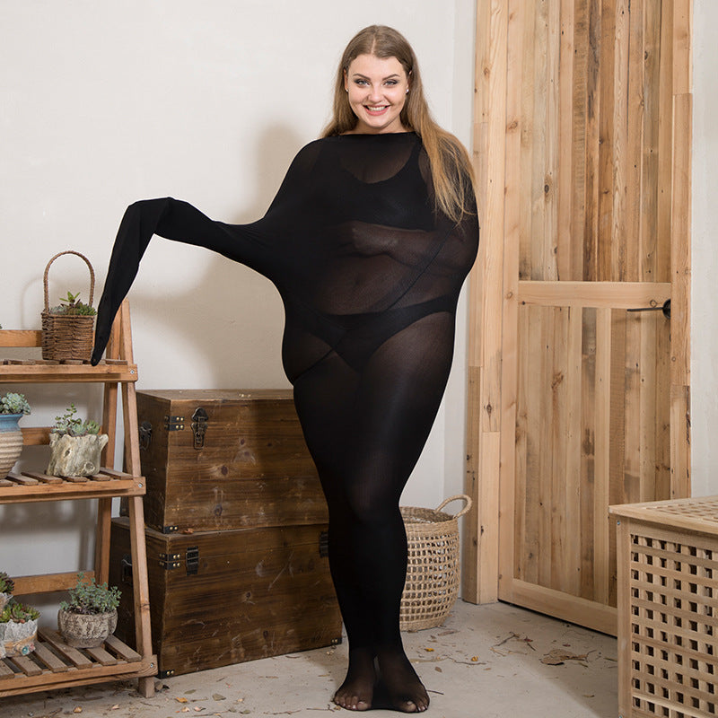 Women Striped Pantyhose Socks - Plus Size High Waist Anti-hook Black Tights Warm Seamless Tights Of Large Sizes