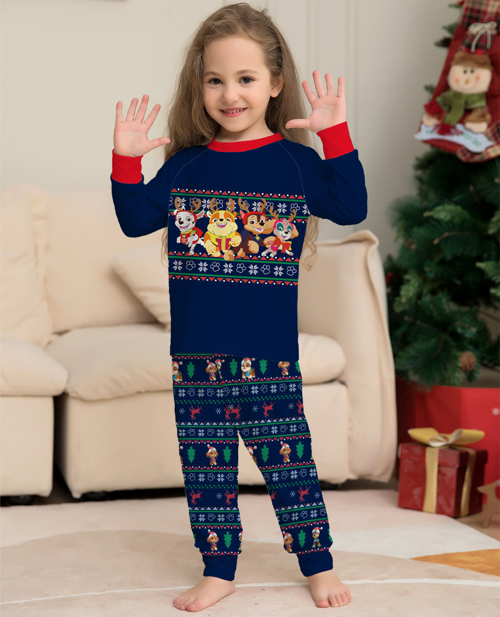 Matching Family Christmas Deer Pajamas - Xmas Pjs Women Men Plaid Clothes Holiday Sleepwear