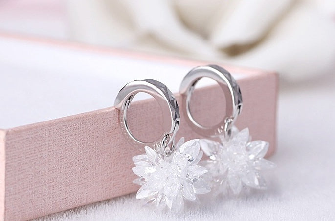 Pure Beauty Ice 925 Silver Earrings - Hypoallergenic non-fading earrings