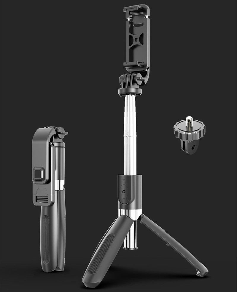 Tripod Selfie Stick - Mobile Universal Live Triangle Bracket One Bluetooth Selfie Artifact