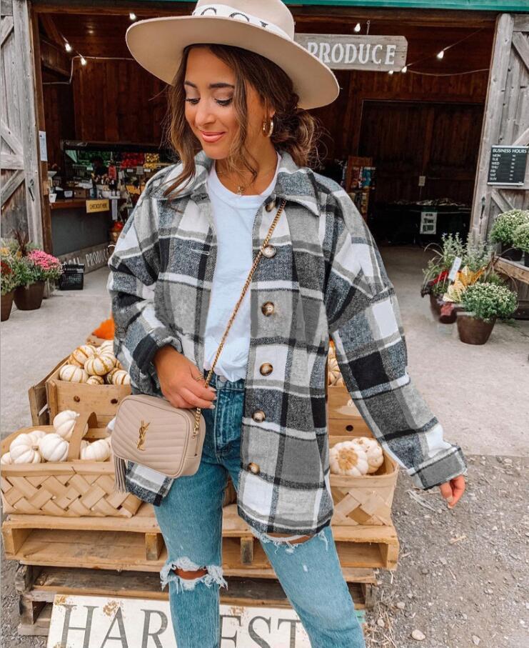 New Fashion Big Plaid Shirt