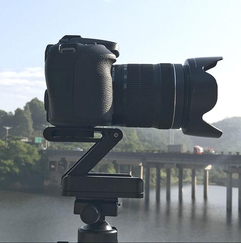 Flex Tilt Tripod Head -  Aluminum Alloy Folding Quick Release Plate Stand Mount Spirit Level For Phones Camera - JumoShop