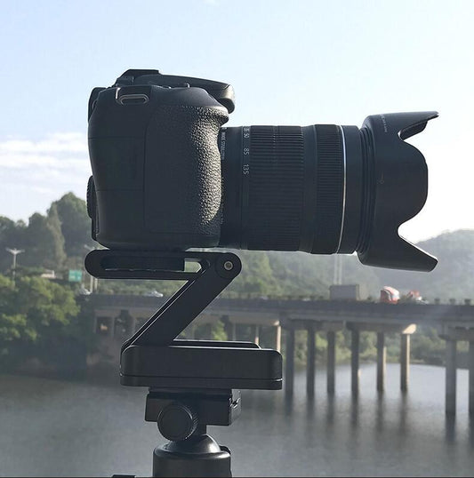 Flex Tilt Tripod Head -  Aluminum Alloy Folding Quick Release Plate Stand Mount Spirit Level For Phones Camera - JumoShop