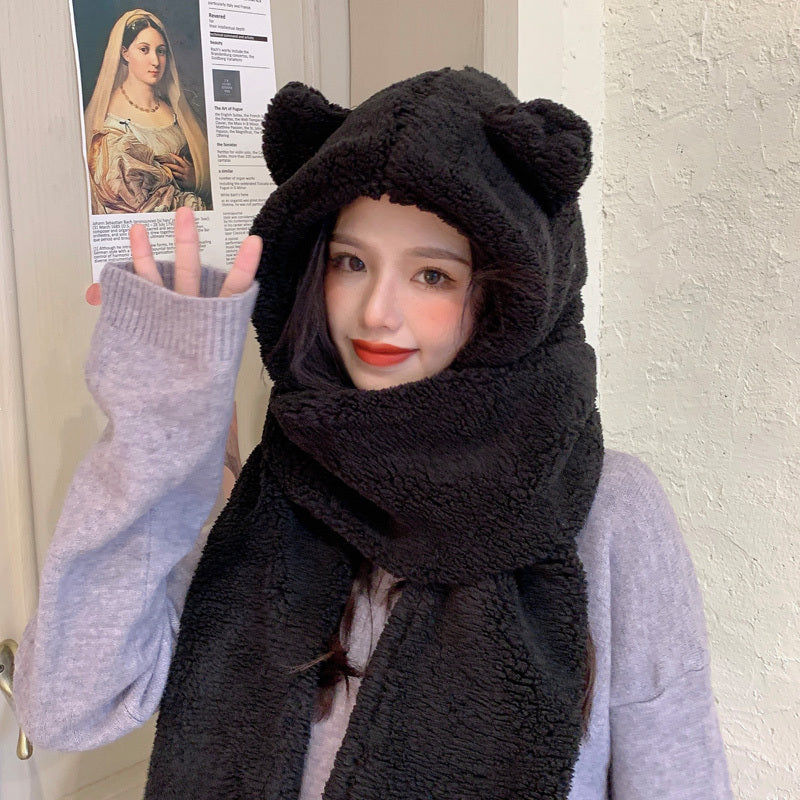 Cute Winter Plush Scarf - Autumn and Winter Headwarmer