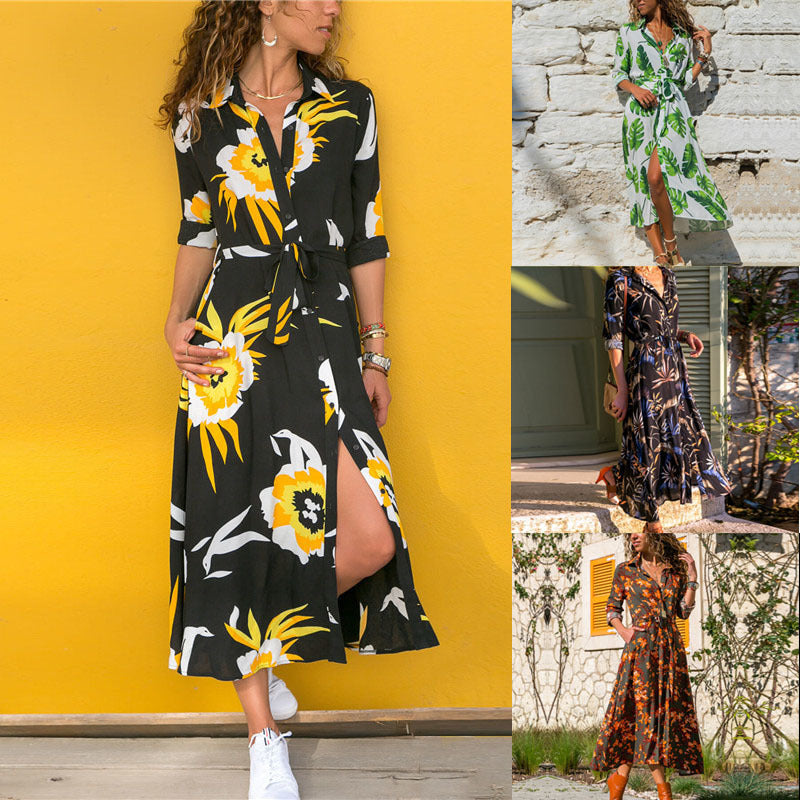 Classic Madrid Vintage Chiffon Dress