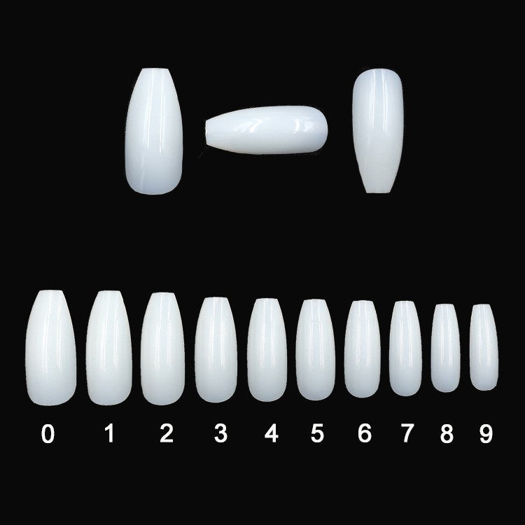 500 transparent  natural fake nails - JumoShop