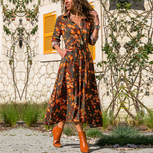 Classic Madrid Vintage Chiffon Dress