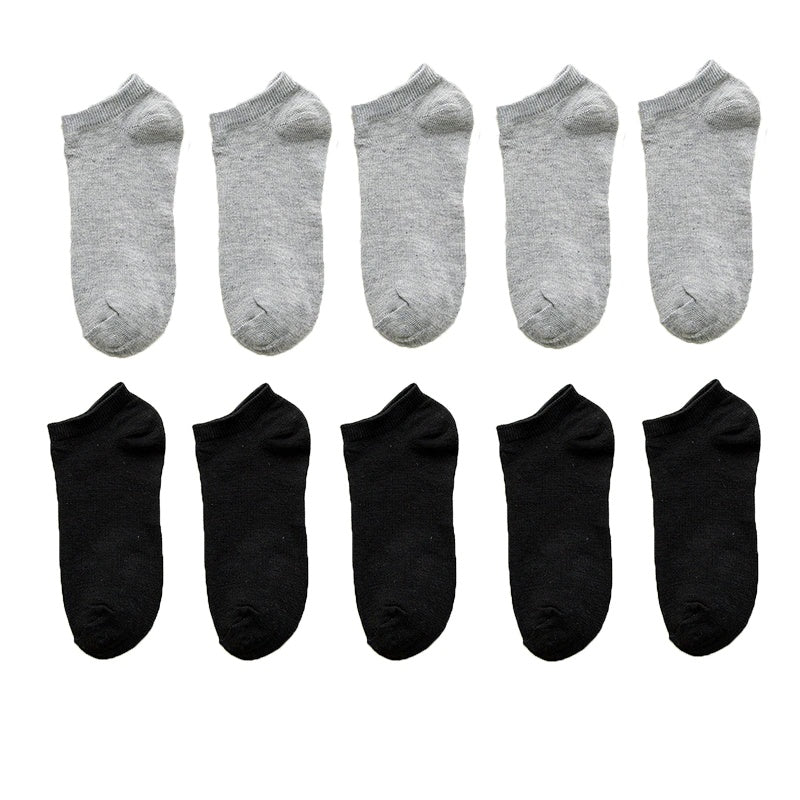 Solid Color Boat Socks - Spring Invisible Socks Socks Socks Net Red Men'S Socks