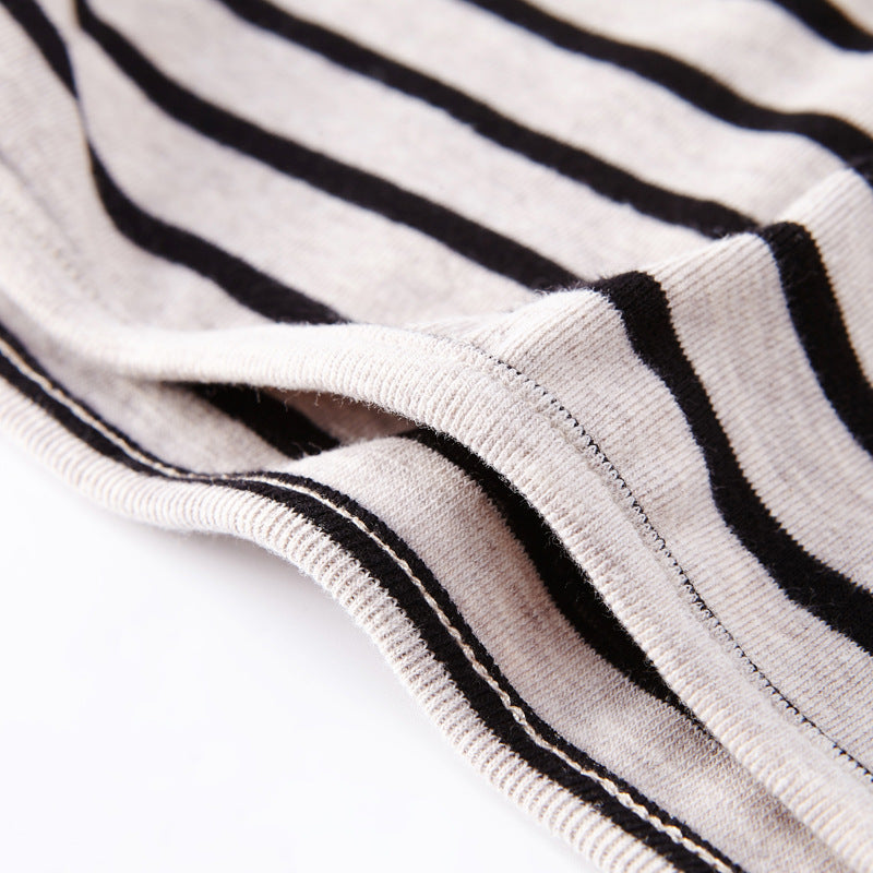 Fashion Striped Print Kids Baby Girls Clothes - Cotton Long Sleeve T Shirts For Children Girls Autumn Spring Baby Clothing