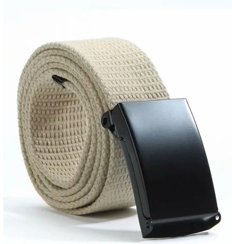 Candy-Colored Fashionable Canvas Belts for Men and Women