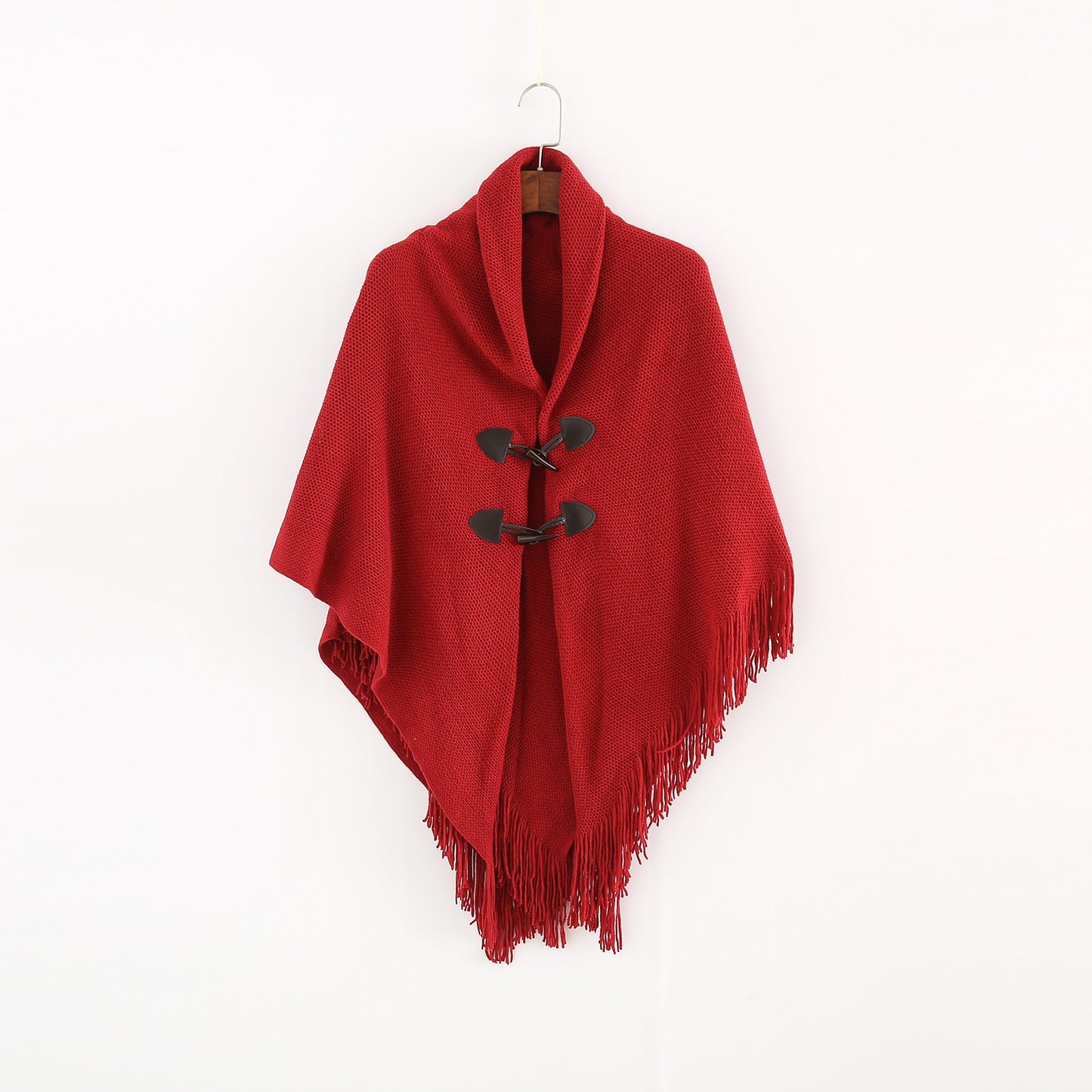 Winter Loose Kimono Cardigan  Shawl - Women Long Sleeveless Hat Poncho Solid Color Magic Shawl Knitted Sweater