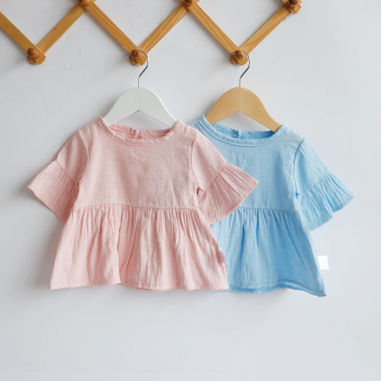 Baby Girl Solid Color Stylish Top