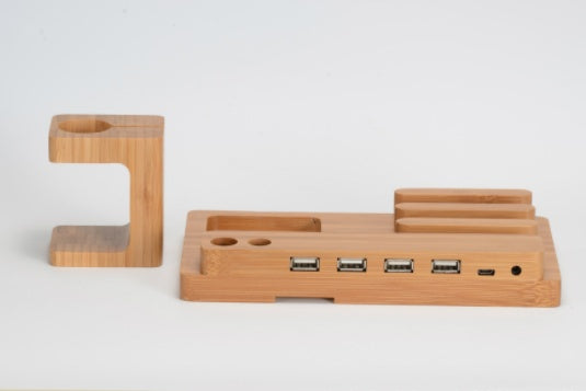 Universal Wood Bamboo Mobile Phone Tablet Holder Stand