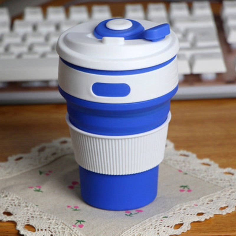 Travel Collapsible Silicone Coffee Cup - Folding Water Cups BPA FREE Food Grade Drinking Ware Mug Tea Coffee Cups