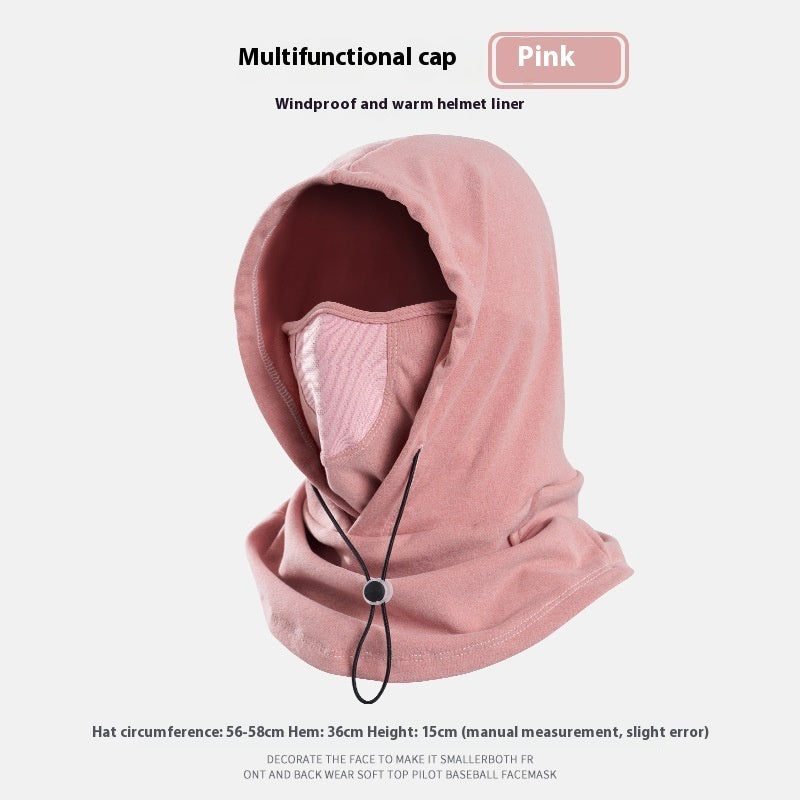 Winter Thermal Fleece Scarf - Ski Face Mask Neck Warmer Hood Hat Windproof Cold Warm Riding Cap Sports Outdoor