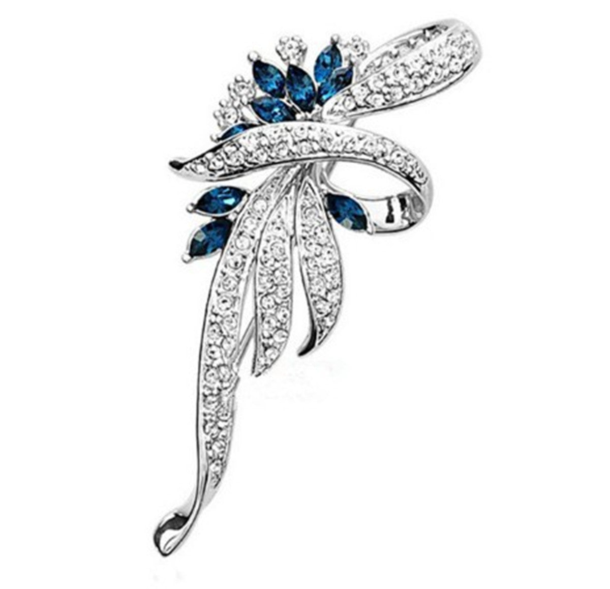 Elegant All-Match Brooch Jewelry – Korean Style Decorative Pins with Inlaid Gems & Semi-Precious Stones