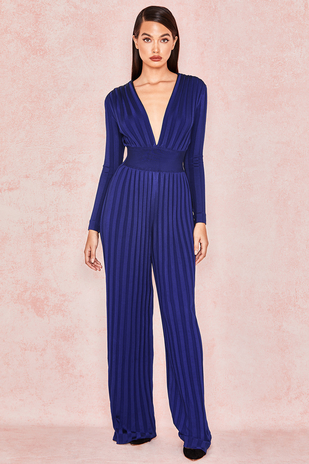 Sculpt & Slay – Luxe Bandage Jumpsuit Bandage jumpsuit Body Con - JumoShop
