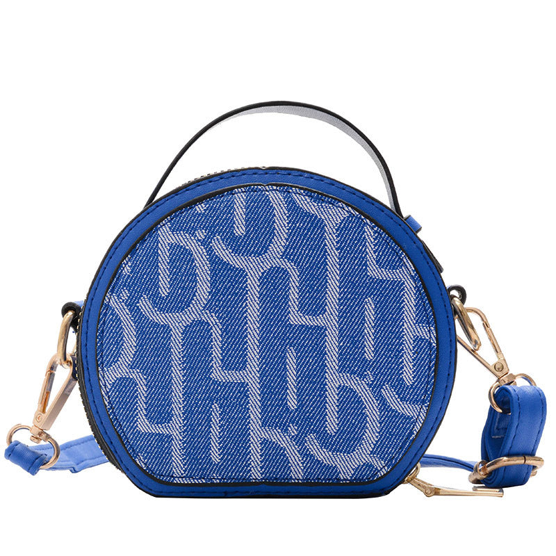 Small Round Bag with Letters