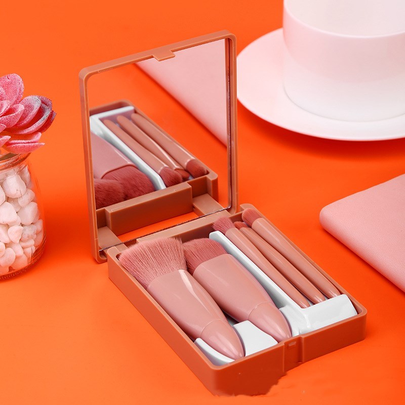 5Pcs Makeup Brushes Tool Set Cosmetic Powder Eye Shadow Foundation Blush Blending Make Up Brush - JumoShop