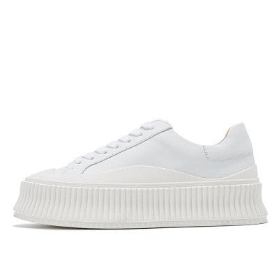 Thick Bottom White Shoes