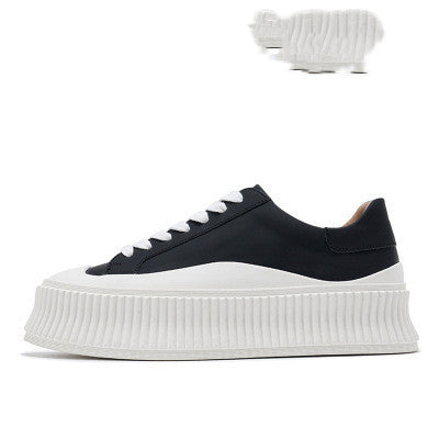Thick Bottom White Shoes