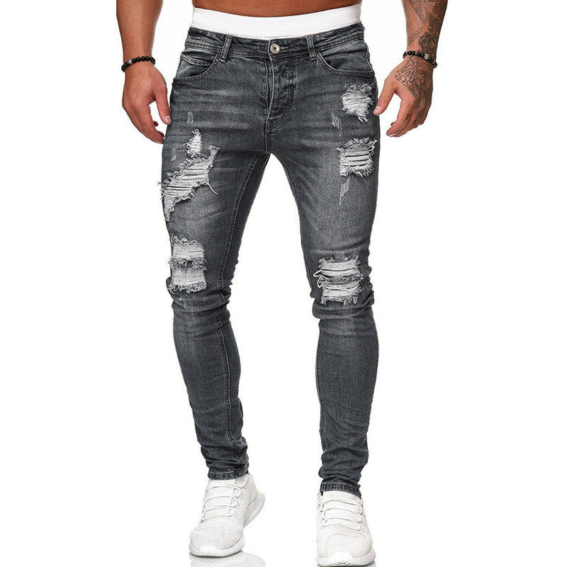 Hole-Worn White Cowboy Pants