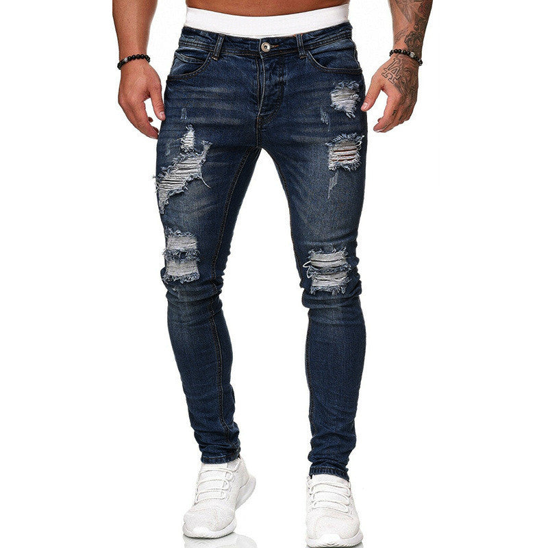 Hole-Worn White Cowboy Pants
